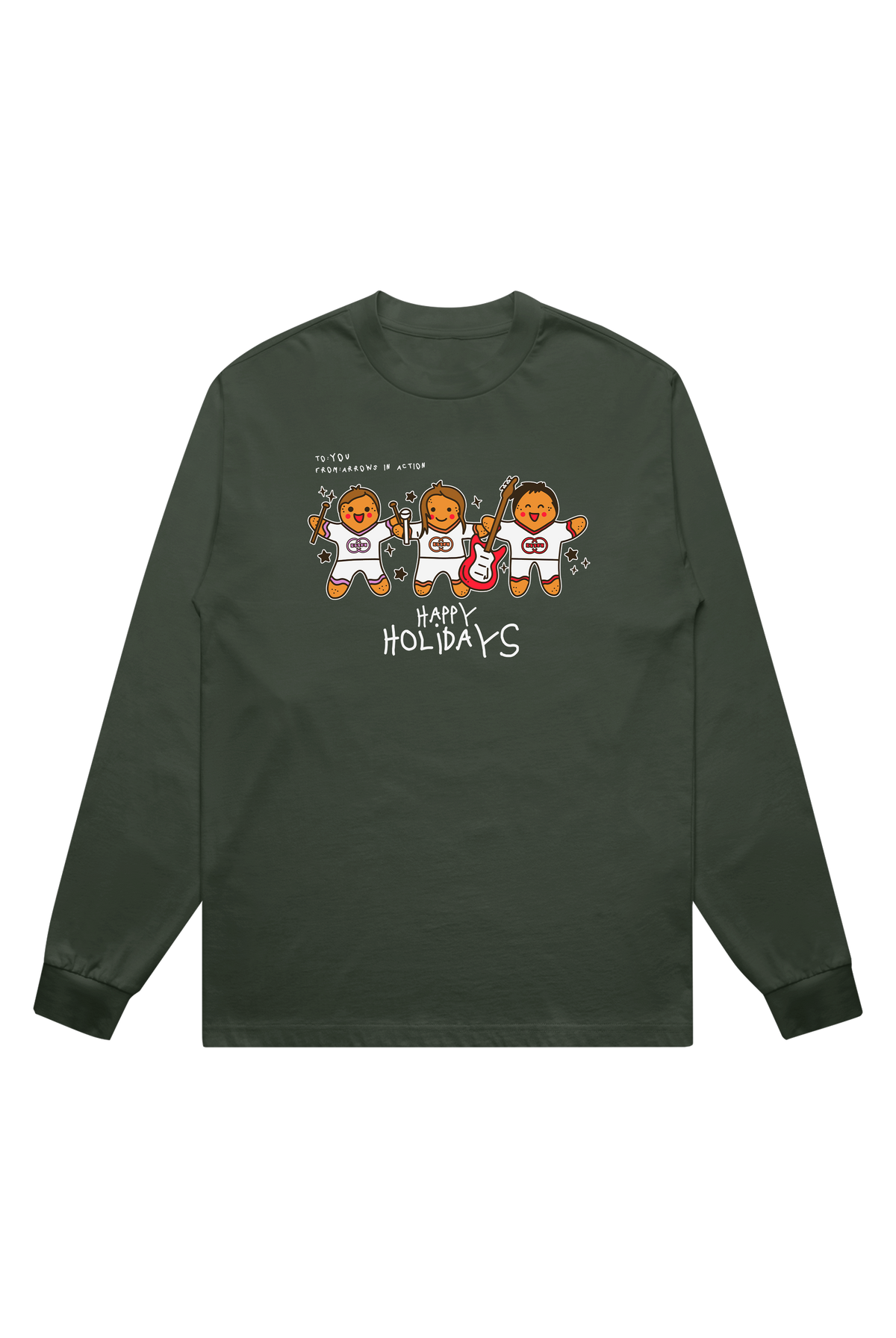 AiA Holiday Long Sleeve Tee (Forest)